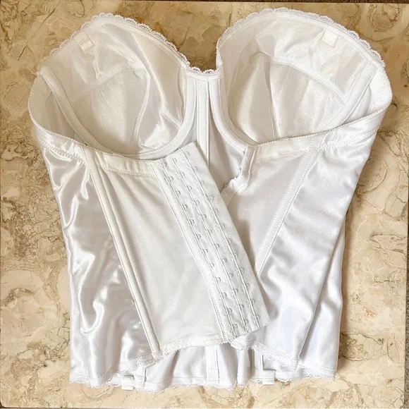 Va Bien 36 C Strapless Bridal Corset Multi Hook Customizable Shaping Long Torso - Picture 7 of 15